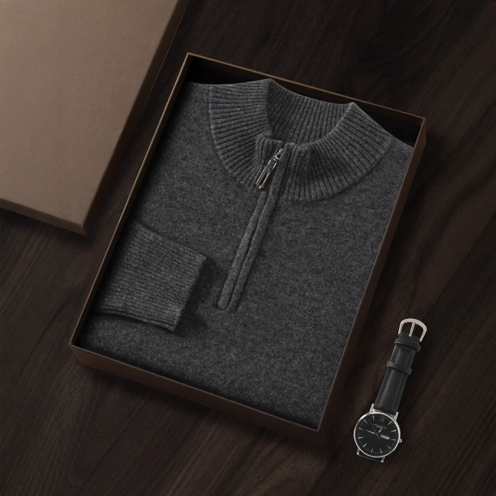 Cashmere Zip Sweater